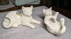 2 LENOX 1994 Kitty Cats Kittens Jewels Collection Vintage Made USA - Picture 1 of 19
