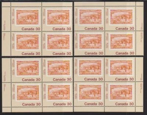 1982 Canada SC# 910 - Canada 82 - Set of 4 Plate Blocks M-NH Lot # 3041 - Picture 1 of 1