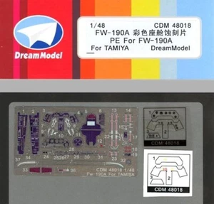 Dream Models 1/48 FOCKE WULF Fw-190A Fighter Photo Etch Detail Set - Picture 1 of 2