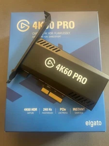 Elgato 4K60 Pro Capture Card in Originalverpackung mit allen Zubehör - neuwertig - Photo 1/4