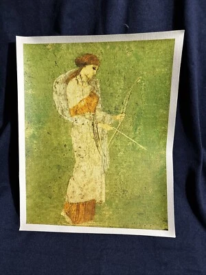 Vtg Graphic Arts International Print Canvas Diana Verona Italy Pompeii - Image 1 of 3