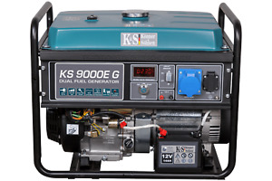 6500 W Gas- u. Benzin-Generator Stromaggregat Stromerzeuger KS 9000EG 1x16A 1х32