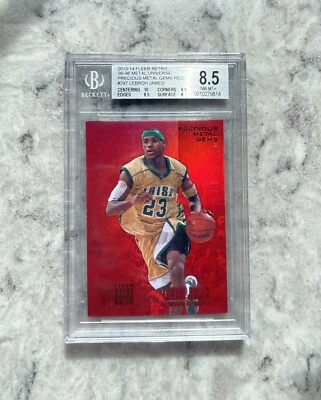 Fleer Retro 95 2013 metal PMG rojo LeBron James/150 #247 BGS 8,5 ¡10 centrado! Foto 1 de 2