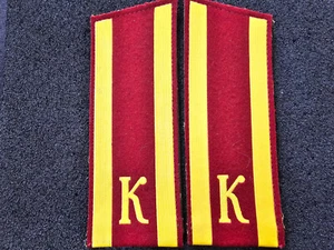 (R4) Schulterklappen Krusant Rot Rangabzeichen Russland CCCP UDSSR Heer - Picture 1 of 2
