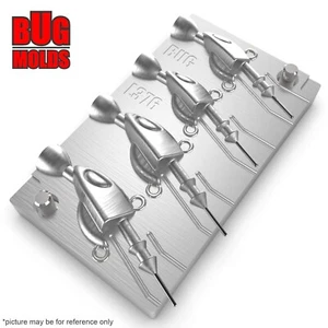 FishingSinker Mold AluminiumFishing Mold Lure makingLead Molds Jig BlackMinnow - Picture 1 of 3