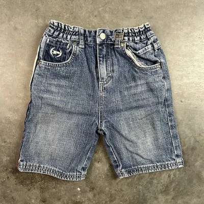 Pantalón Corto Phat Farm Denim Niño Pequeño 18-24 Meses Azul Suelto Y2K Hip Hop Foto 1 de 4