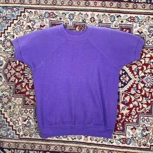 Sudadera Raglán Manga Corta Vintage Años 70 Talla Grande De Colección - Imagen 1 de 11