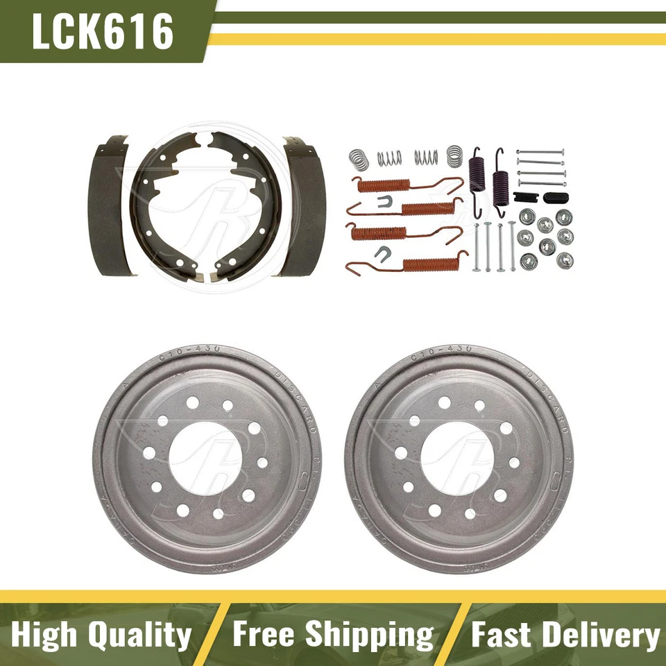 Se adapta a 1967 International 1100B tambores de freno delanteros zapatas de freno herrajes kit de resorte Foto 1 de 4