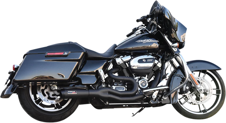 2009-2016 para Harley Road King EFI FLHR BASSANI XHAUST 2:1 Escape Preto 1F68B - Imagem 1 de 1