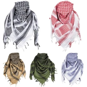 PLO TUCH Pali Arafat Kopftuch Halstuch Schal Punk 115x110cm Fransen Winter TOP - Bild 1 von 20