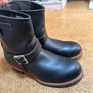 REDWING 2976 US9.5D Engineer Boots Black Leather Boots for Men Used from Japan - Picture 1 of 4