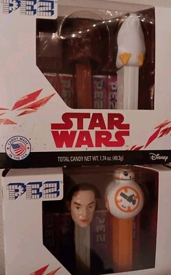 PEZ Star Wars The Force Awakens Rey & BB-8 Chewbacca Porg sealed NIB 2017 candy - Image 1 of 4
