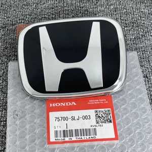 Front Grille Black JDM Emblem For Honda Accord 2018-2022 CR-V 2012-2021 H Badge - Picture 1 of 4