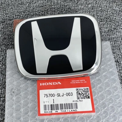 Front Grille Black JDM Emblem For Honda Accord 2018-2022 CR-V 2012-2021 H Badge - Image 1 of 4