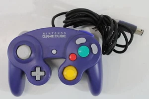 Official Nintendo GameCube Controller Pad Indigo Purple GC TIGHT Discolored 791 - Picture 1 of 9