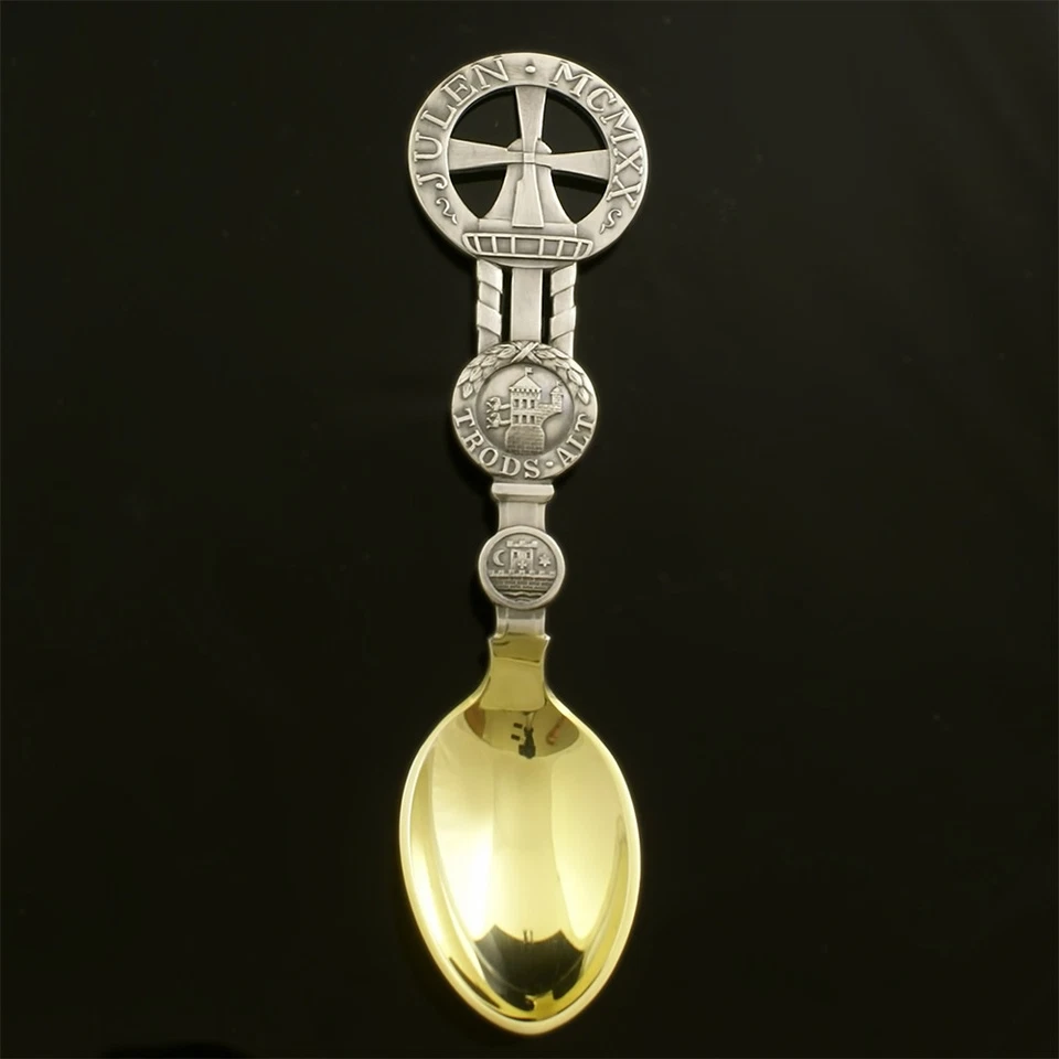 Danish Gilded Christmas Spoon, 1920 - A. Michelsen - Image 1 of 1