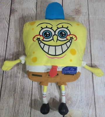 Vintage Nanco Plush SpongeBob SquarePants Stuffed Toy Yellow 17.5" 2002 Viacom - Image 1 of 3
