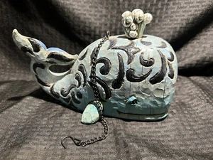 Jim Shore Heartwood Creek 2004 "Blue Whale Birdhouse" Outdoor #4002244 - Picture 1 of 6