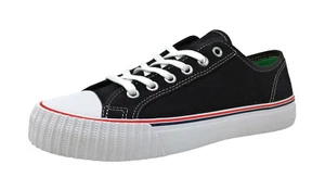 PF Flyers Men Women Center Lo Shoes Sneakers MC2002BL - Black/White - Picture 1 of 6