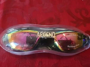 Aegend Swim Goggles, Swimming Goggles No Leaking Anti Fog Adult Men Women Youth - Picture 1 of 4