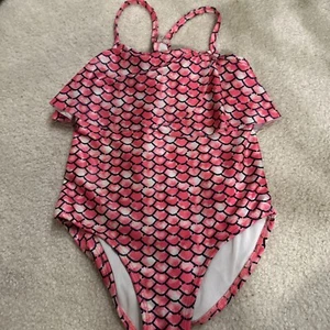 Body Glove swimsuit, girls size 8 Pink Shiny Mermaid Print One Piece - Picture 1 of 3
