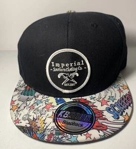 Kbethos Colorful Comic Print Hat Cap Strap Back Pow Boom Wham Imperial Southern - Picture 1 of 5