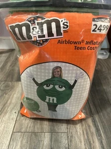 Bonito Disfraz M&M Inflable Verde Adolescente - Imagen 1 de 7