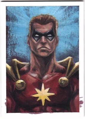 2022 Upper Deck Fleer Ultra Marvel Avengers 1 of 1 Sketch Card by Andrei Ausch - Image 1 of 2