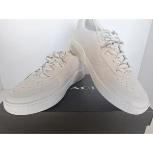 Coach CitySole Court weiße Leder Turnschuhe Herren Größe 10B neu im Karton - Bild 1 von 8