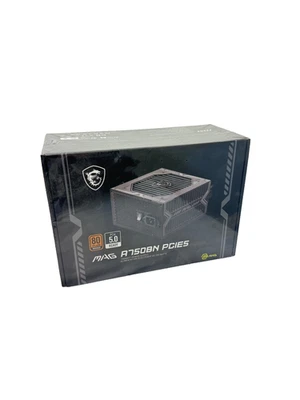 MSI 750W MAG A750BN PCIE5 80 PLUS BRONZE Certified Power Supply PSU - Image 1 of 3