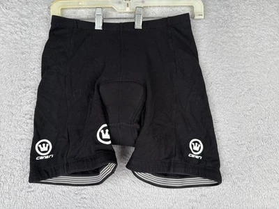 Canari Cycling Shorts Adult Small Black Padded Cotton Spandex Blend Short Length - Image 1 of 4