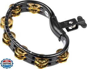 Meinl Percussion TMT2B-BK Mountable ABS Plastic Tambourine with Double Row Br - Picture 1 of 5