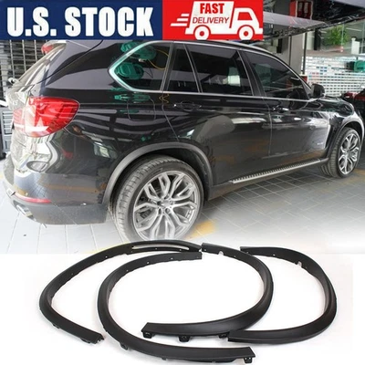 Ajuste para BMW X5 F15 2014-2016 arco de rueda guardabarros lateral llamaradas moldura moldura 4 piezas Foto 1 de 4