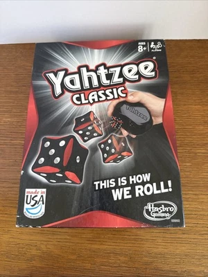 Yahtzee Clásico Hasbro Juego Rojo Y Negro Dados Completo En Caja 2012 Foto 1 de 3