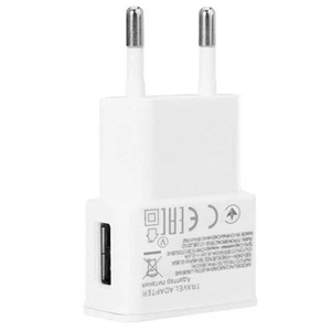 Cargador 2A Blanco USB Euro Enchufe 2 Pin para PDA Tablet Móvil Smartphone - Imagen 1 de 2