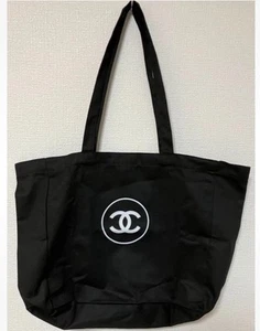 CHANEL Beaute Black Canvas Tote Bag Cosmetic Gift GWP VIP - Picture 1 of 10