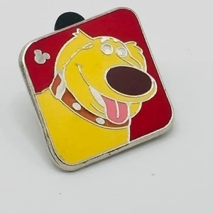 Disney Hidden Mickey Dug the Dog Pin UP Pixar Parks Authentic Yellow Red Square - Picture 1 of 4
