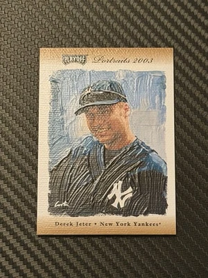 Retratos de playoffs Derek Jeter 2003 juego usado reliquia base 003/100 bronce Foto 1 de 2