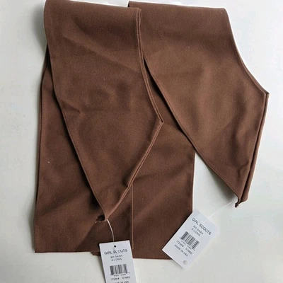 2 Girl Scouts Brownie Sachs Brown X-Long New with Tags - Image 1 of 2