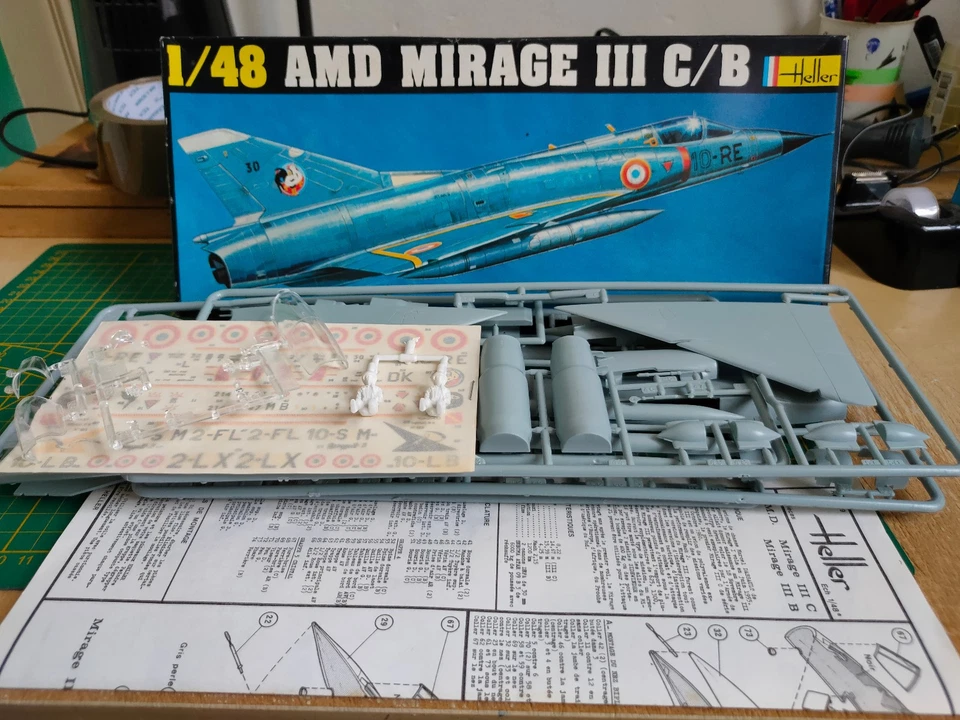 HELLER 599 AMD Mirage III C/B 1/72 - Photo 1/1