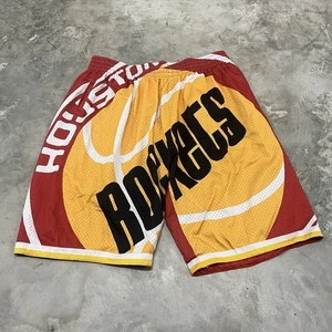 Pantalones Cortos Houston Rockets Mitchell and Ness Hardwood Classics Big Face 2.0 Negros XLT - Imagen 1 de 7