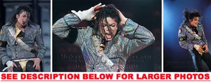 MICHAEL JACKSON DANGEROUS TOUR STAGE 3xRARE8x10 PHOTOS - Picture 1 of 1