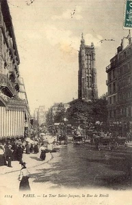 PARIS La Tour Saint Jacques La Rue de Rivoli - Picture 1 of 1