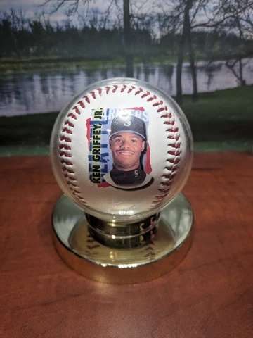 1998 FotoBall Chex Ken Griffey Jr Seattle Mariners Baseball With Case Cover