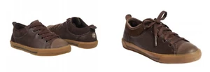 UGG AUSTRALIA K Kameron Sneakers Boys' Leather/Shearling Lined Chocolate - Picture 1 of 3