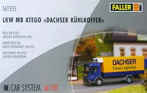 Faller 161555 H0 - CAR- SYSTEM " LKW MB Atego mit Dachser Kühlkoffer NEU & OvP - Bild 1 von 2