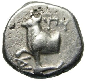 Thrace, Byzantion AR Hemidrachm c. 387-340 BC