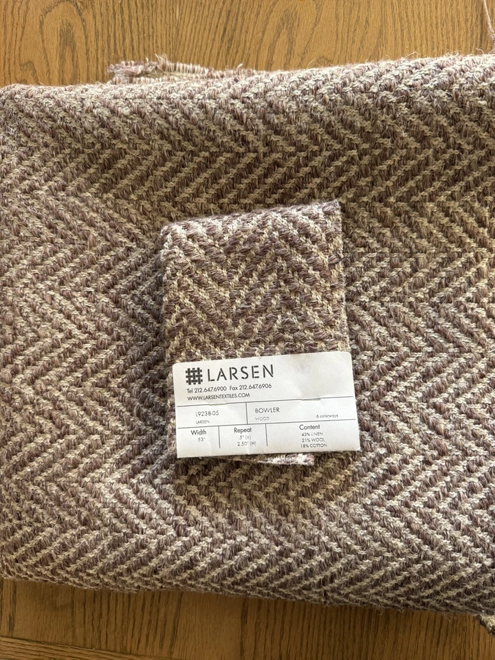 Bowler de tela de lana Larsen L9238-05 madera $186 por yarda / 1,5 yardas Foto 1 de 1