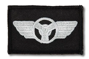 Advanced Police Driving Wings Silver Roadcraft Traffic ARV VELCRO® Patch - Picture 1 of 1