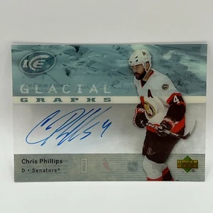 2007-08 Upper Deck Ice Glacial Graphs Chris Phillips #CP - Picture 1 of 2